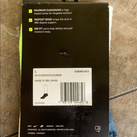 NIKE EVERYDAY MAX CUSHIONED LOW 3 pairs socks set - Picture 6 of 16